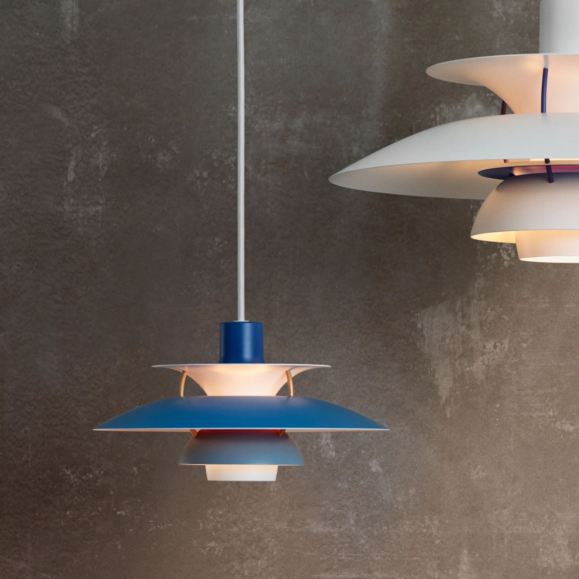 Suspension PH 5, Ø300, Bleu Louis Poulsen
