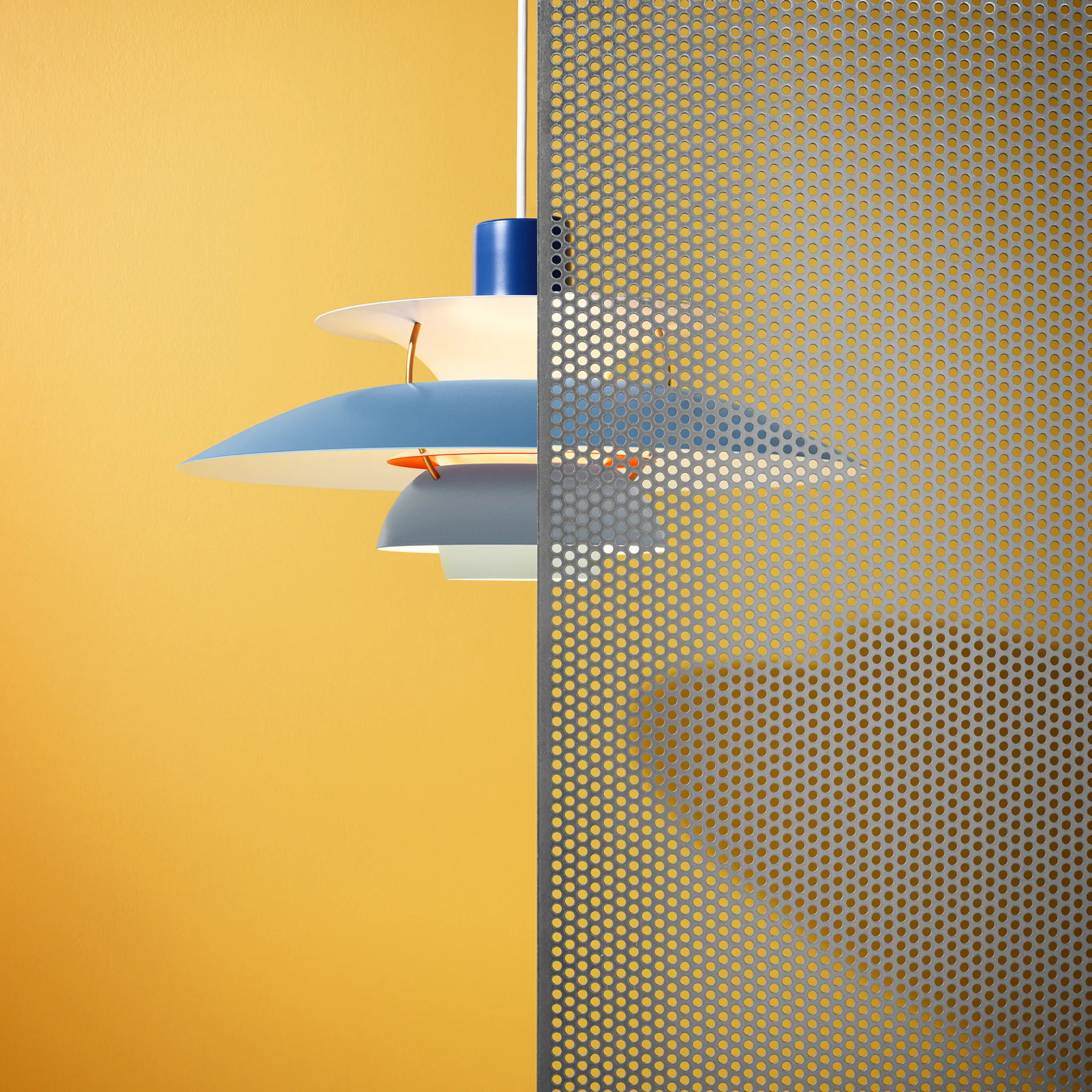 Suspension PH 5, Ø300, Bleu Louis Poulsen