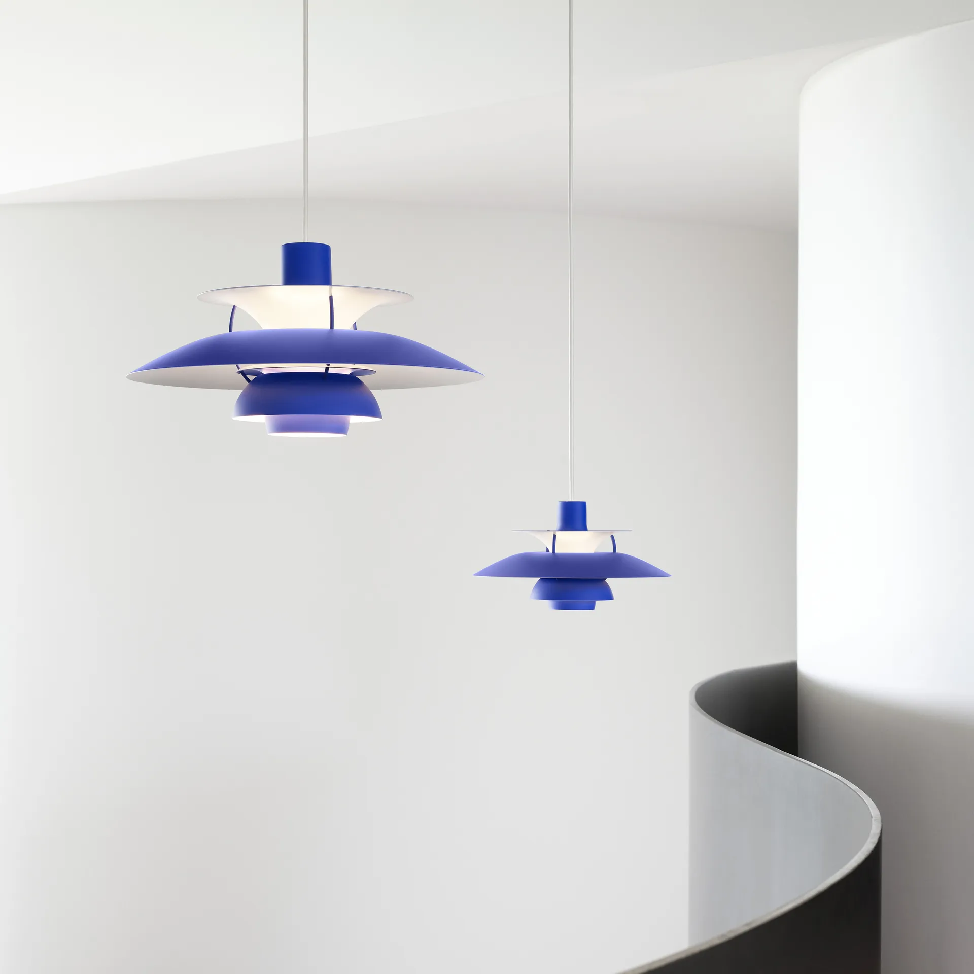 Suspension PH 5, Ø300, Bleu Louis Poulsen