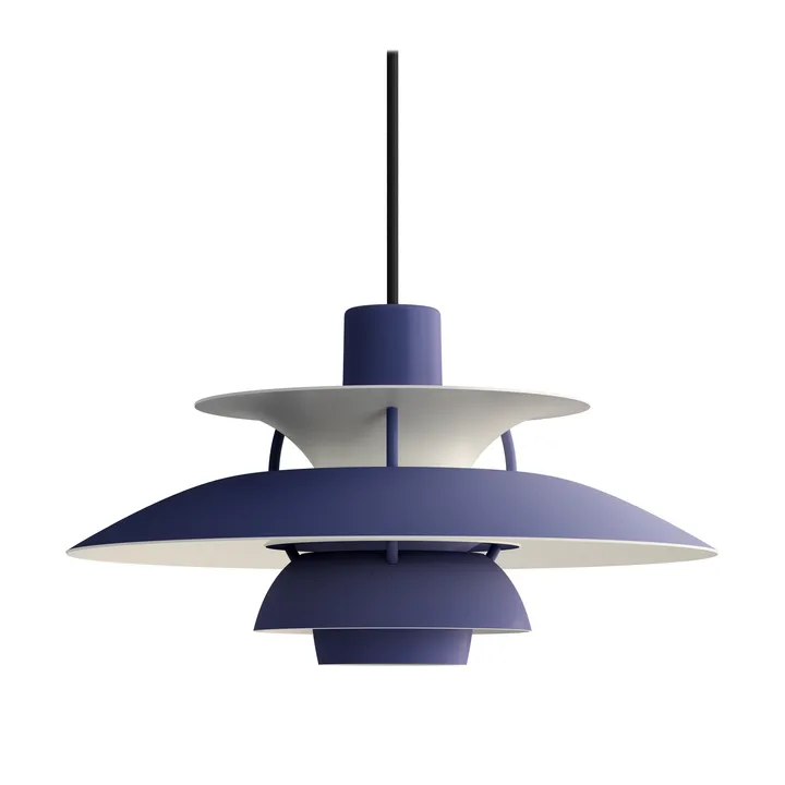 Suspension PH 5 - Ø300, Monochrom dusty indigo - Louis Poulsen
