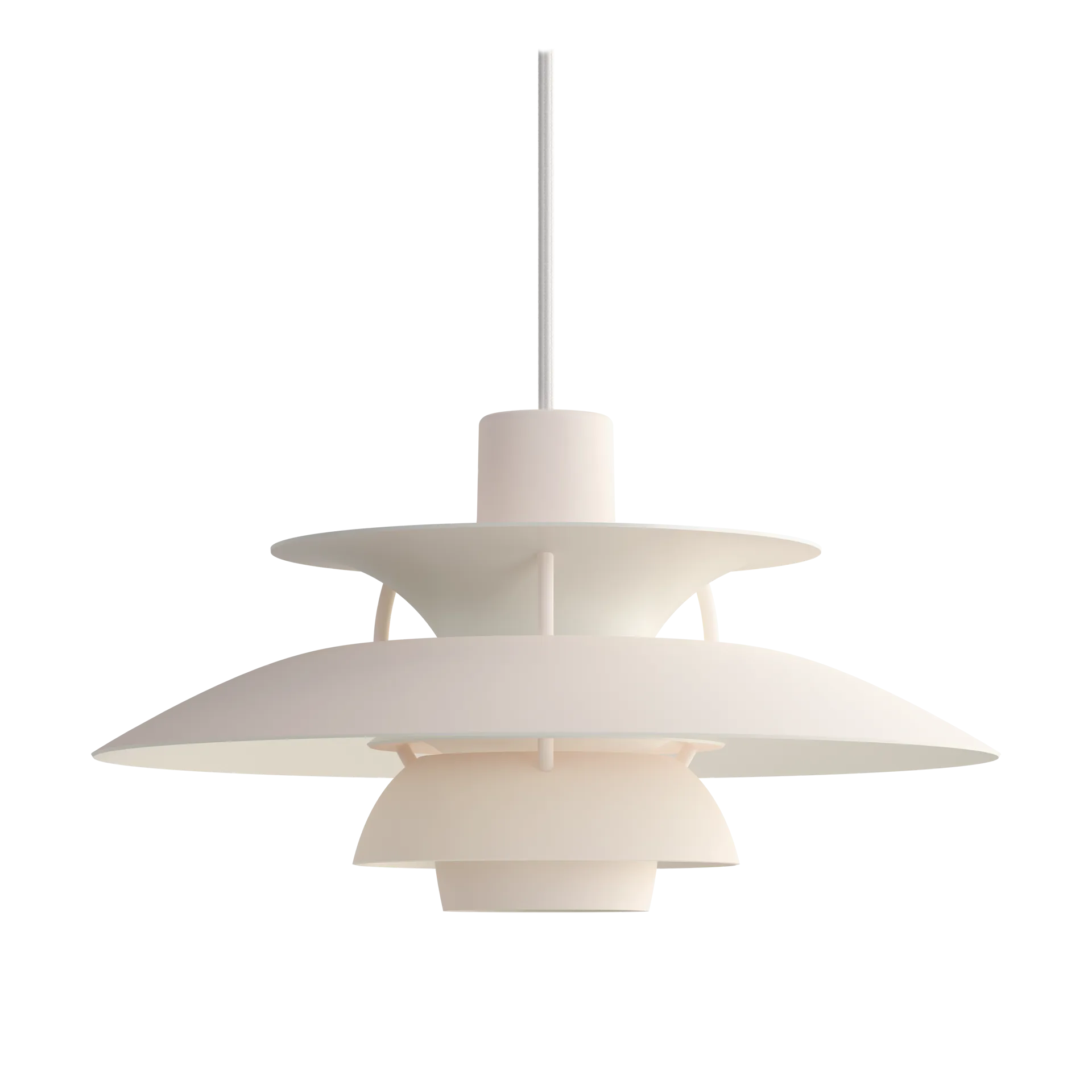 Suspension PH 5, Ø300, Monochrom pale blush Louis Poulsen