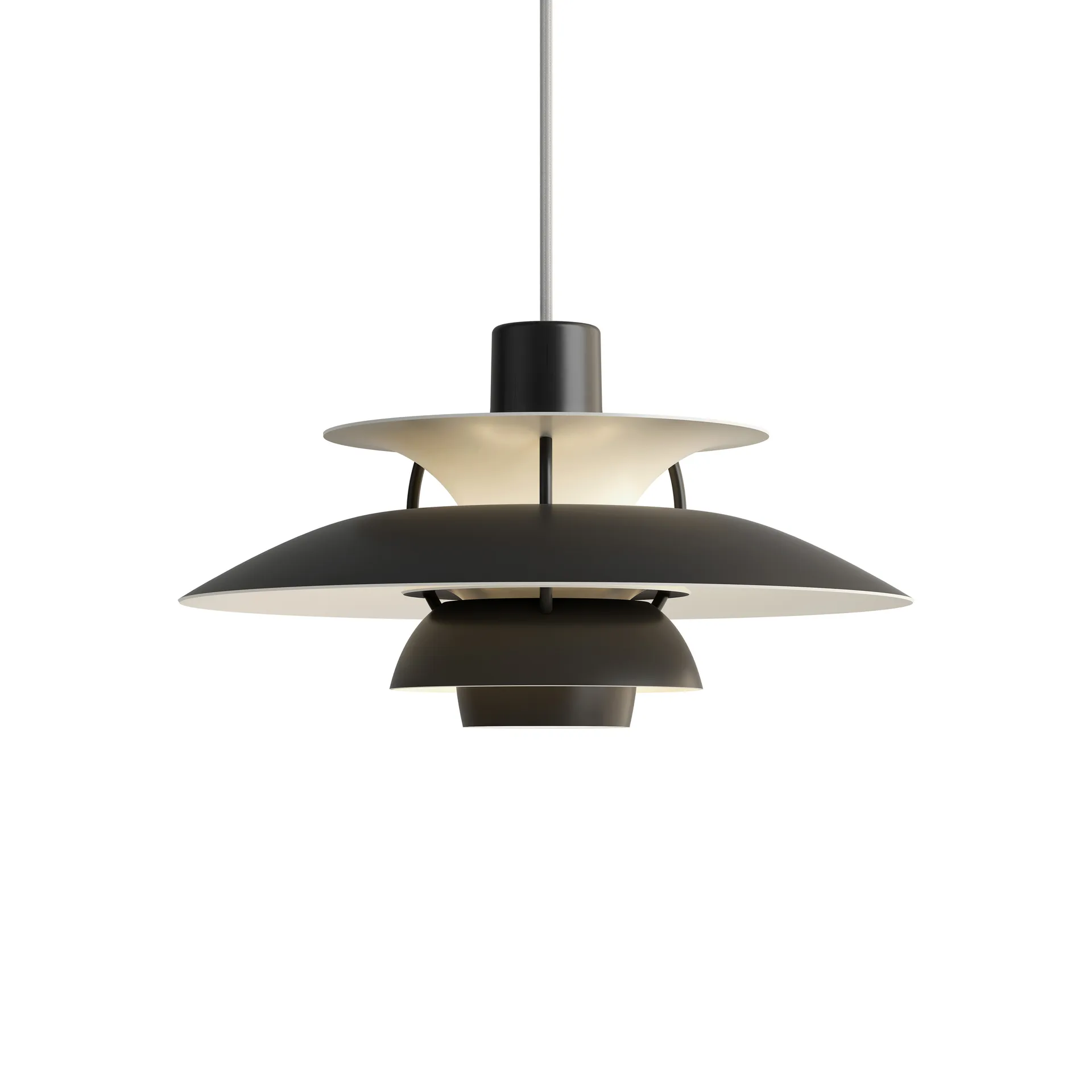 Suspension PH 5, Ø300, Noir Louis Poulsen