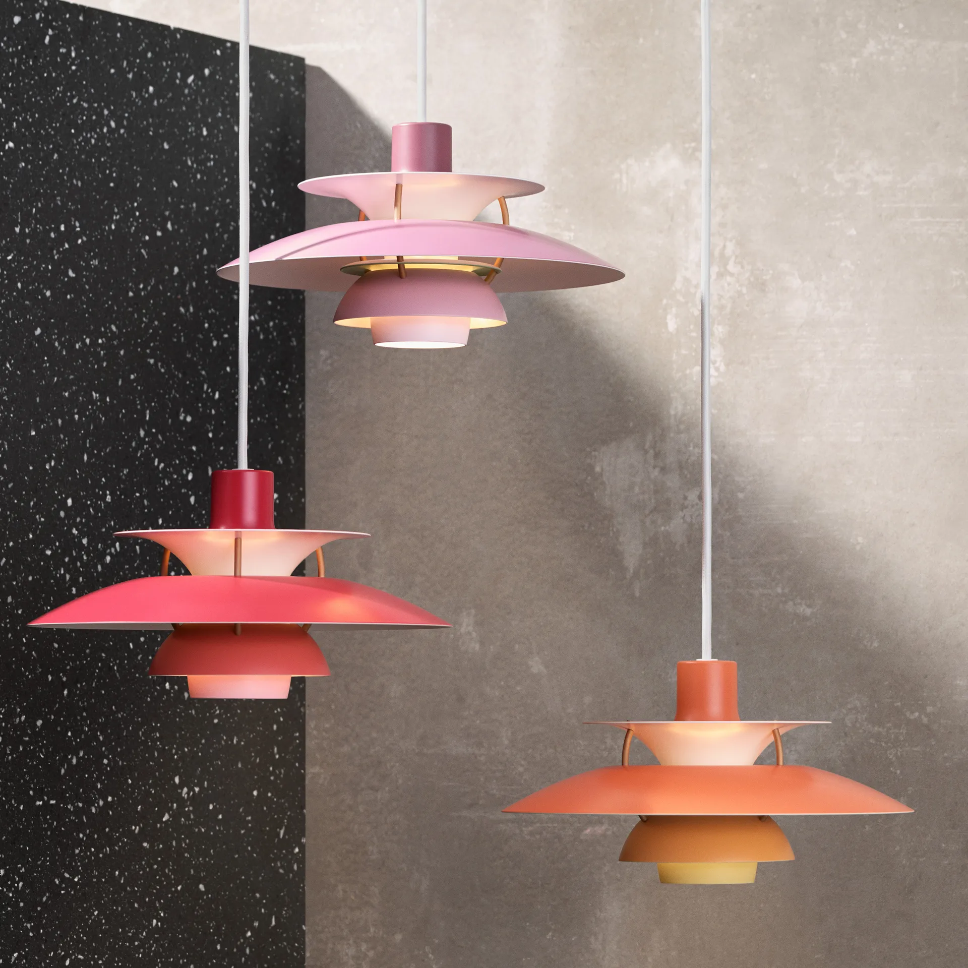 Suspension PH 5, Ø300, Rouge Louis Poulsen