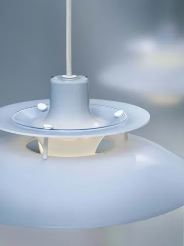 Suspension PH 5 Ø32 cm - Opal pale blue - Louis Poulsen