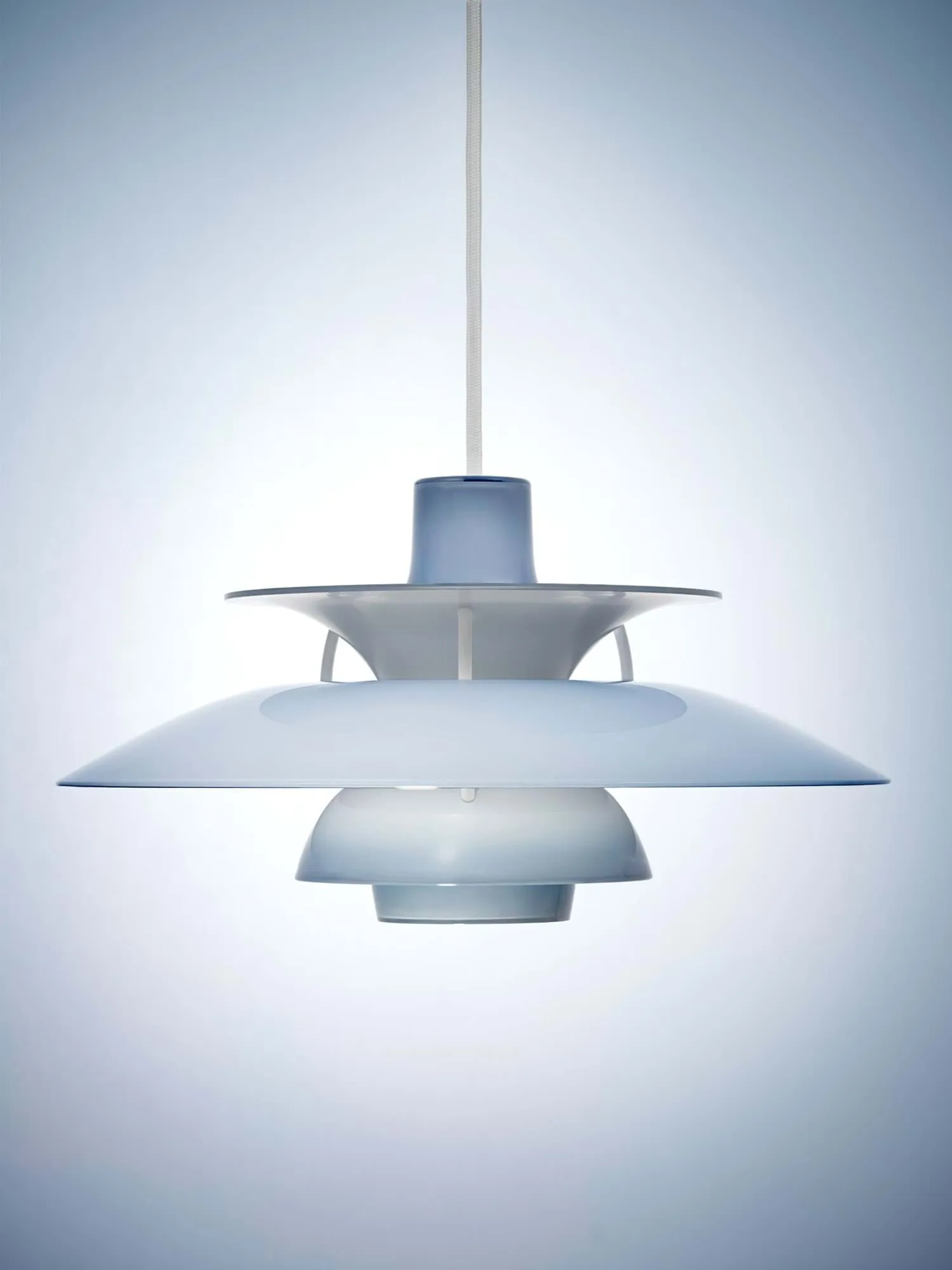 Suspension PH 5 Ø32 cm, Opal pale blue Louis Poulsen