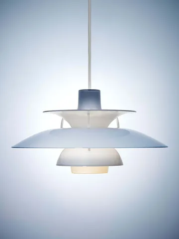 Suspension PH 5 Ø32 cm - Opal pale blue - Louis Poulsen