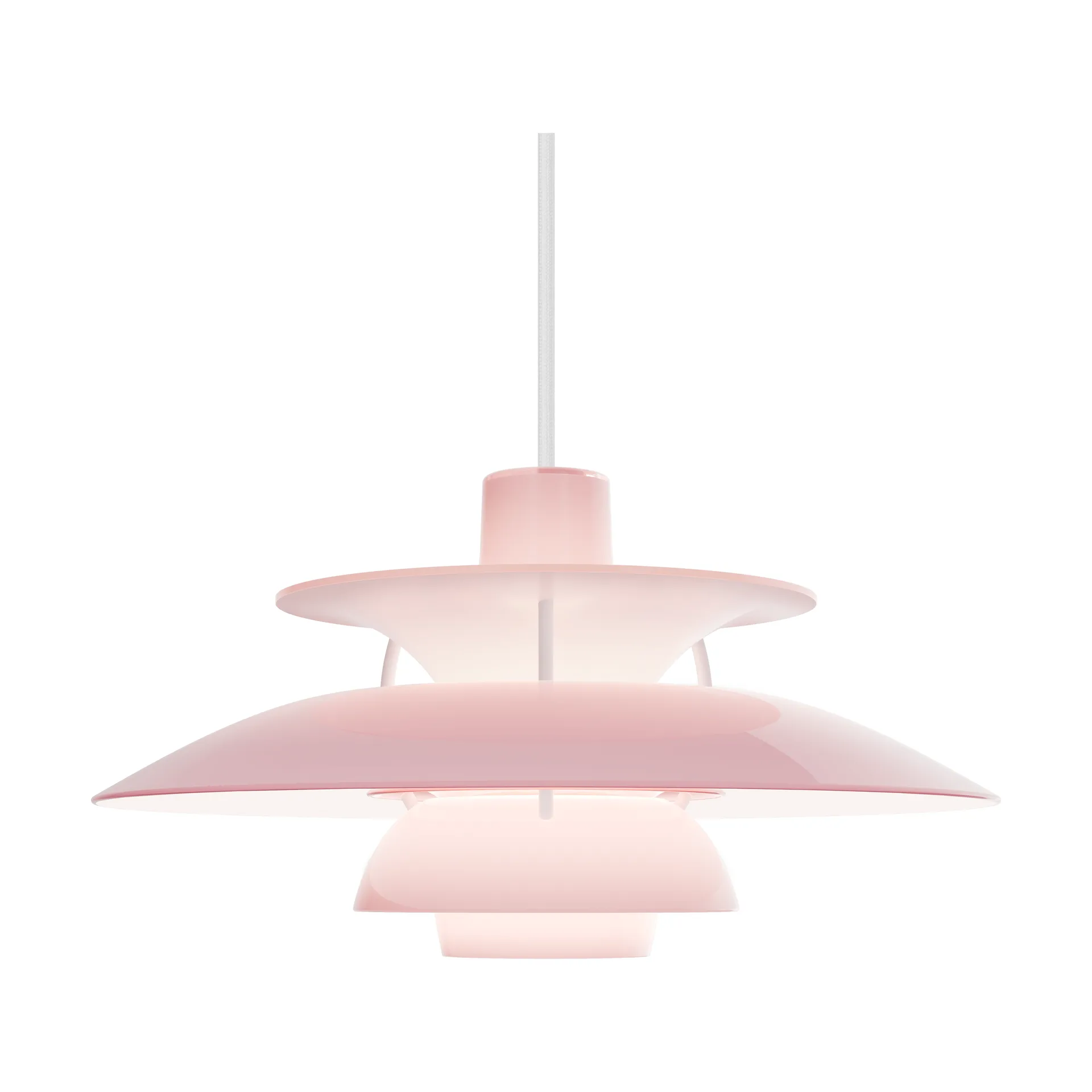 Suspension PH 5 Ø32 cm, Opal pale rose Louis Poulsen