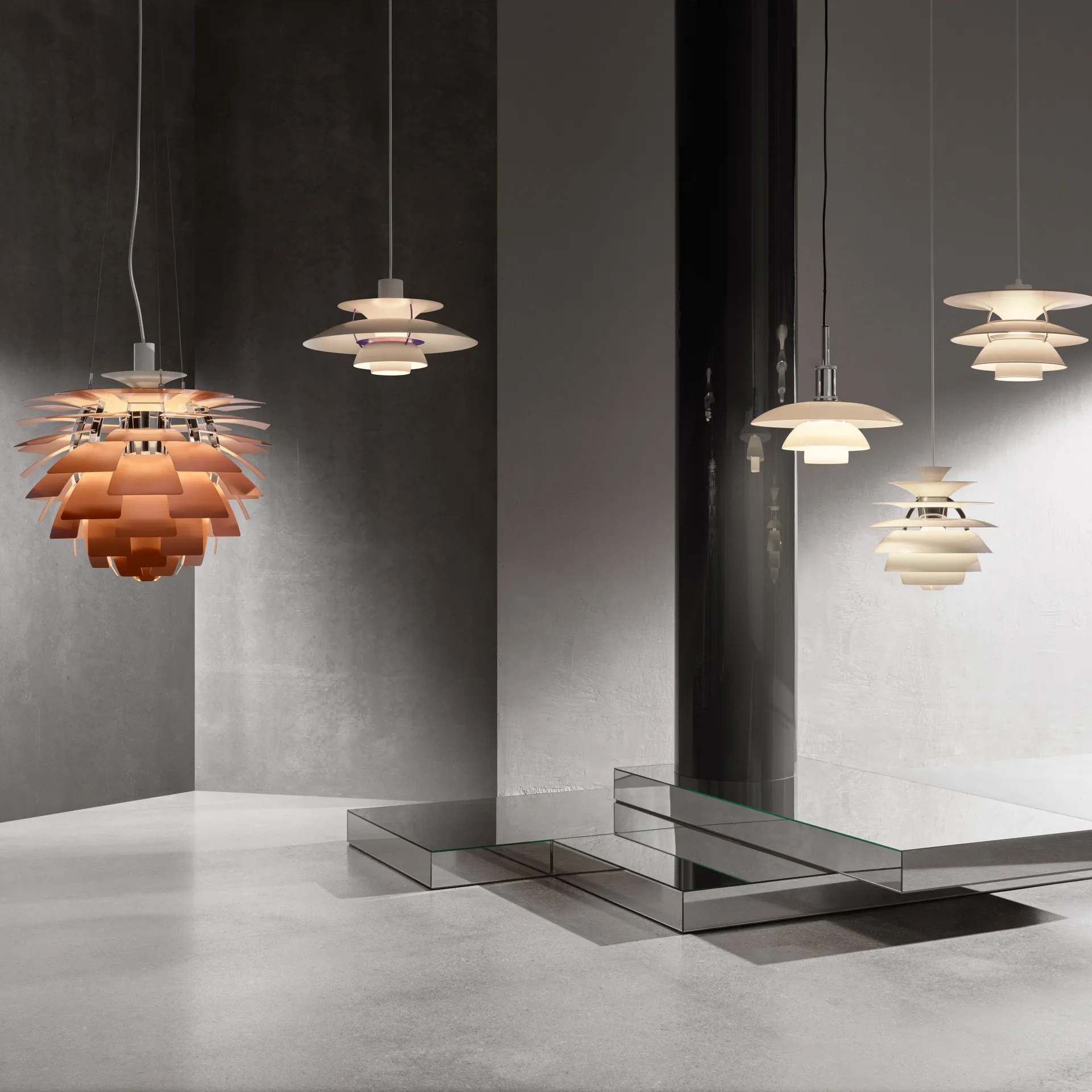 Suspension PH 5, Ø500, Blanc classique Louis Poulsen