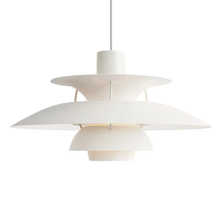 Suspension PH 5 - Ø500, Blanc - Louis Poulsen