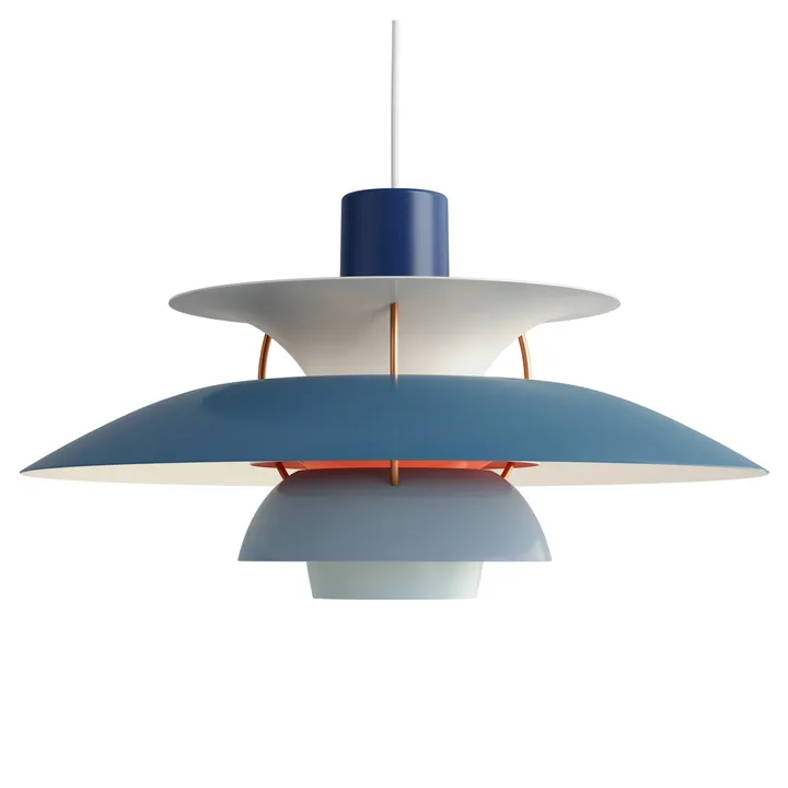 Suspension PH 5 - Ø500, Bleu - Louis Poulsen