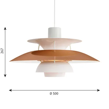 Suspension PH 5 - Ø500, Cuivre - Louis Poulsen