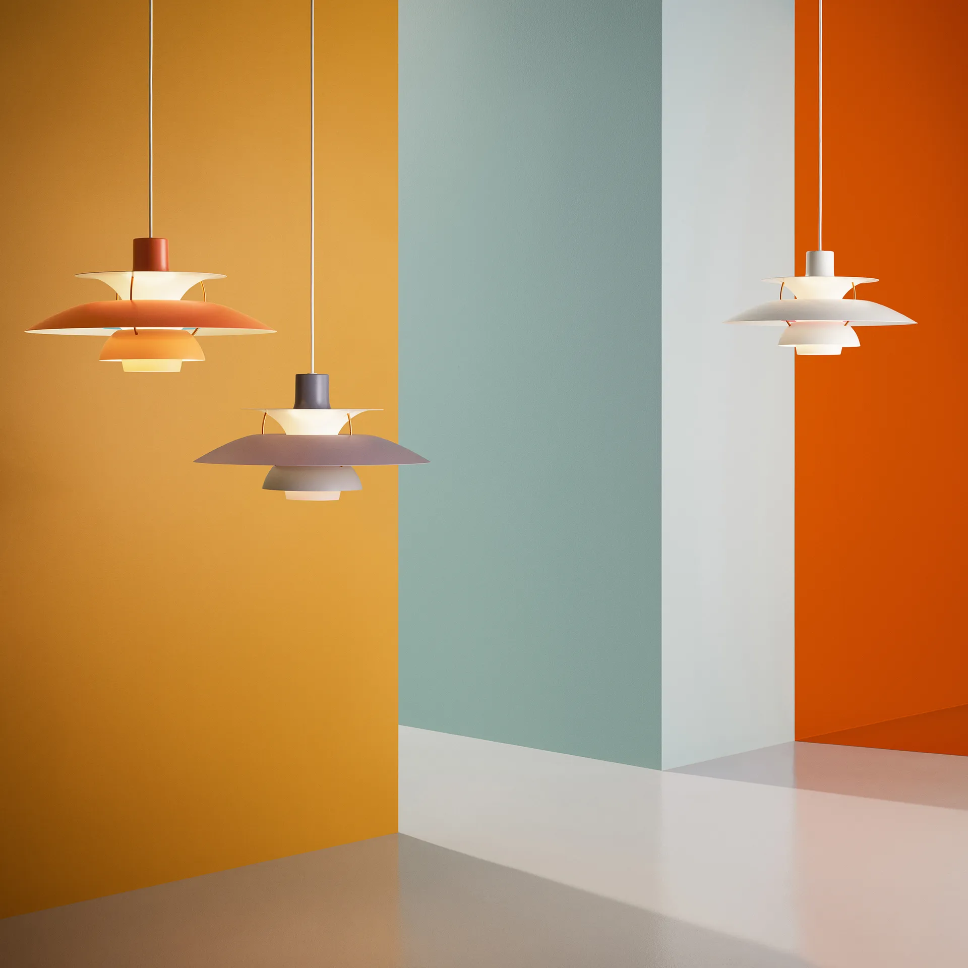 Suspension PH 5, Ø500, Gris Louis Poulsen