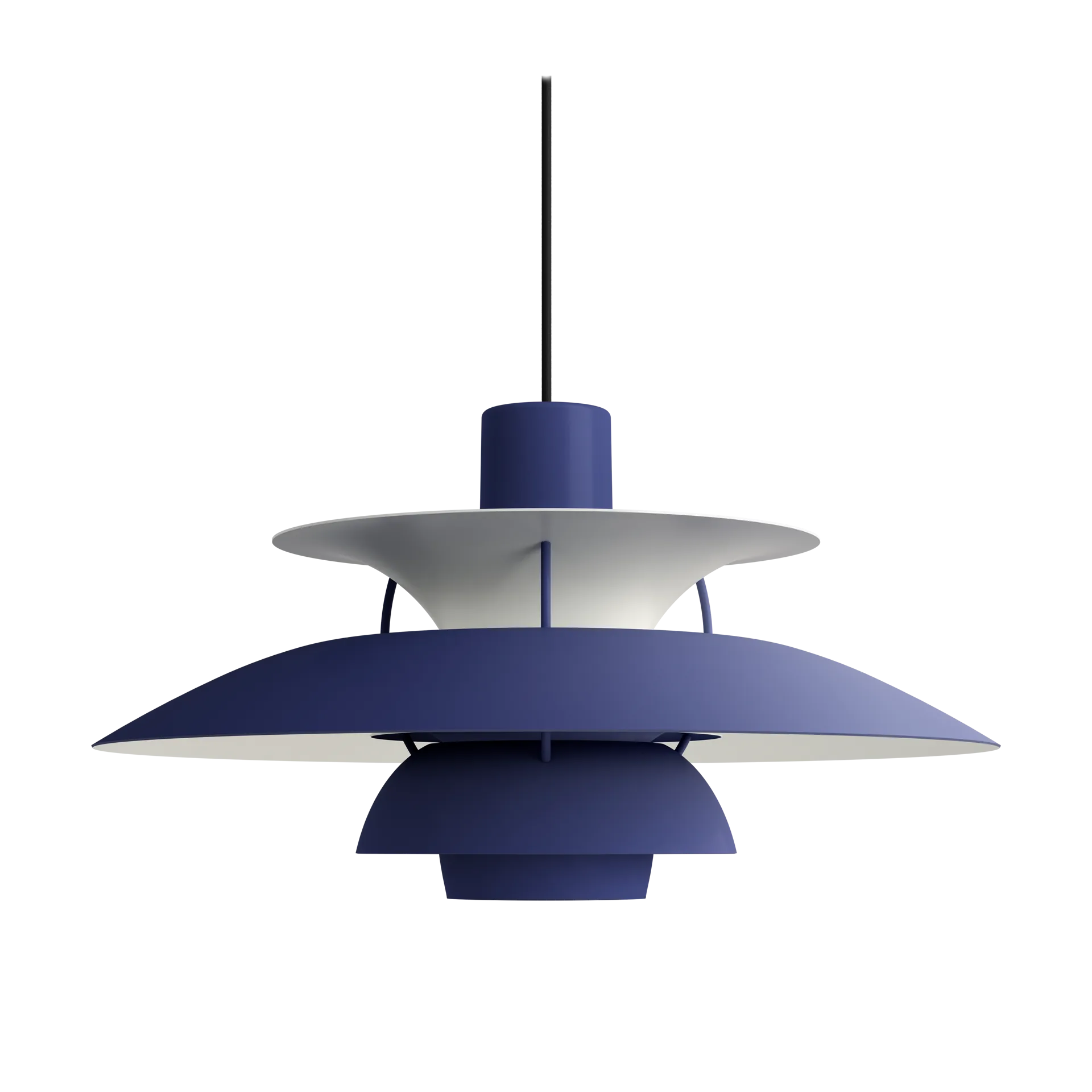 Suspension PH 5, Ø500, Monochrom dusty indigo Louis Poulsen