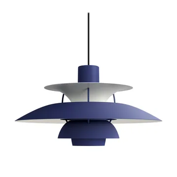 Suspension PH 5 - Ø500, Monochrom dusty indigo - Louis Poulsen