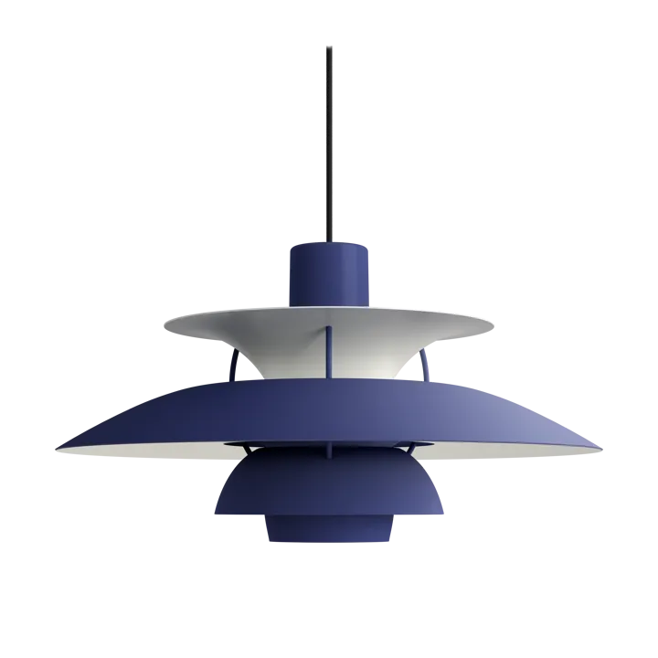 Suspension PH 5 - Ø500, Monochrom dusty indigo - Louis Poulsen