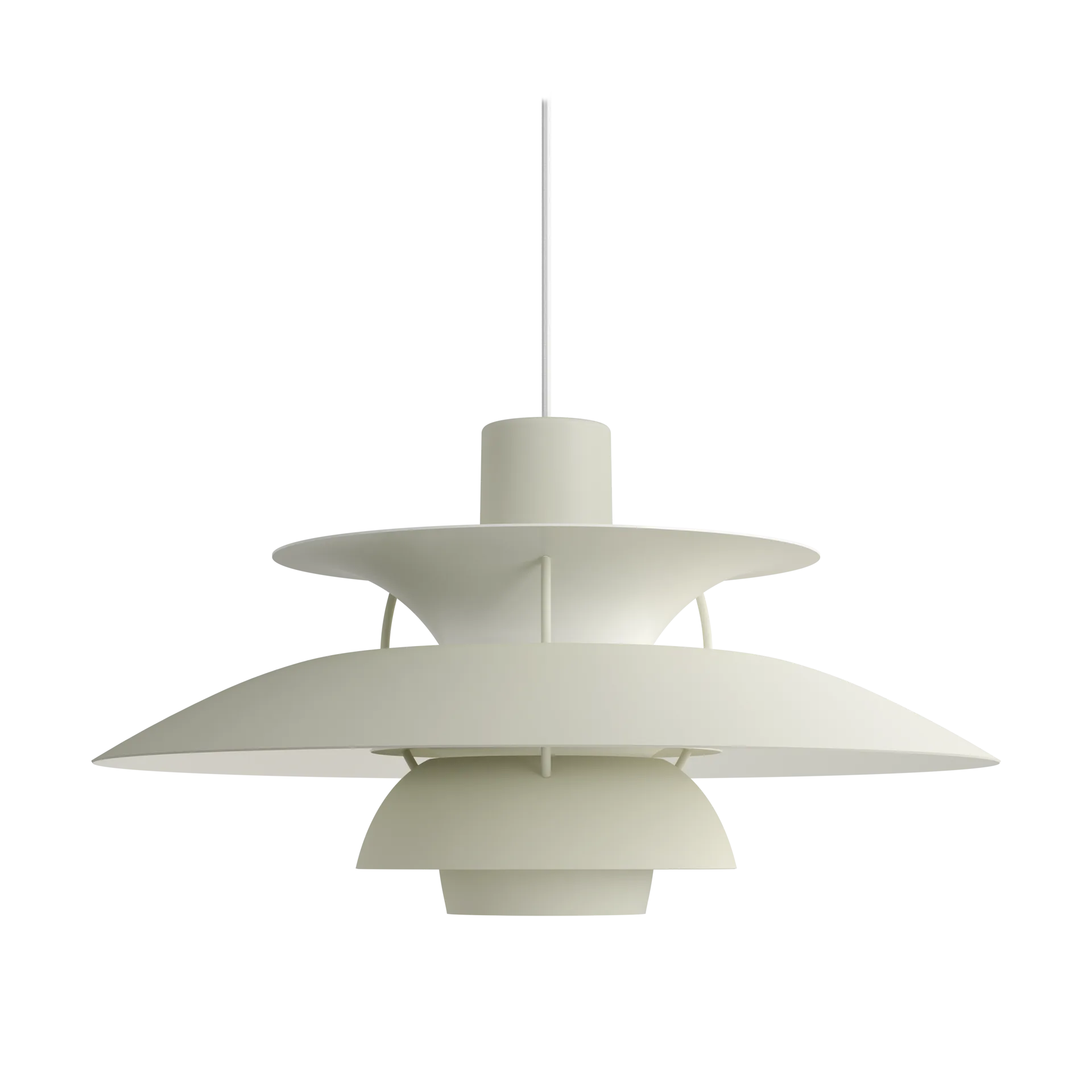 Suspension PH 5, Ø500, Monochrom pale pewter Louis Poulsen