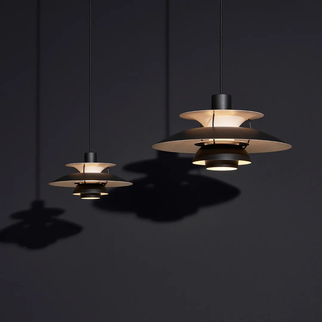 Suspension PH 5, Ø500, Noir Louis Poulsen
