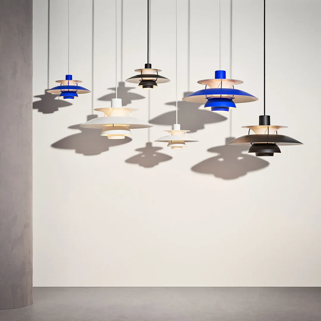 Suspension PH 5, Ø500, Noir Louis Poulsen