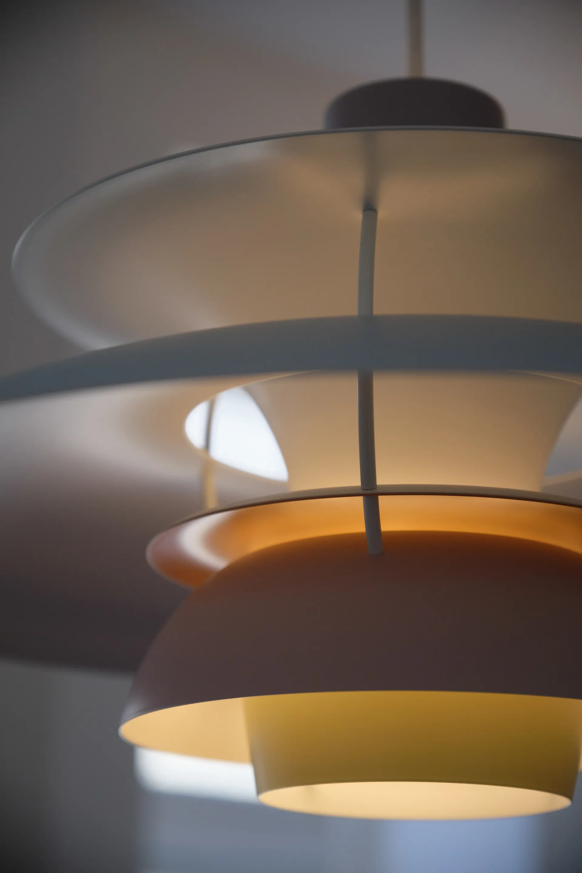 Suspension PH 5, Ø500, Pastel-gris huître-bleu-rose Louis Poulsen