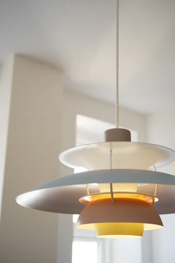Suspension PH 5 - Ø500, Pastel-gris huître-bleu-rose - Louis Poulsen