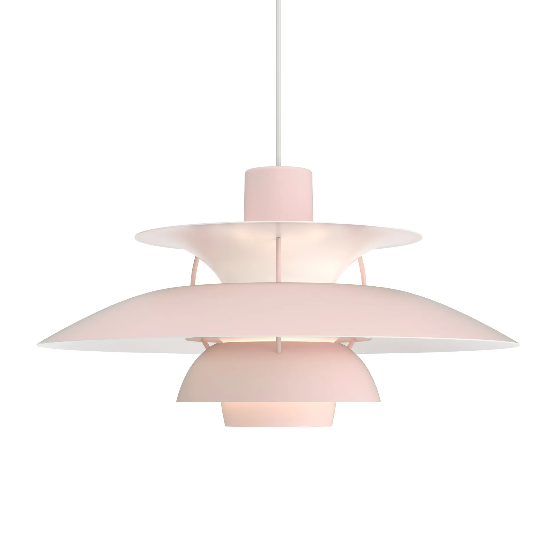 Suspension PH 5, Ø500, Rose clair Louis Poulsen