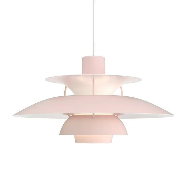 Suspension PH 5 - Ø500, Rose clair - Louis Poulsen