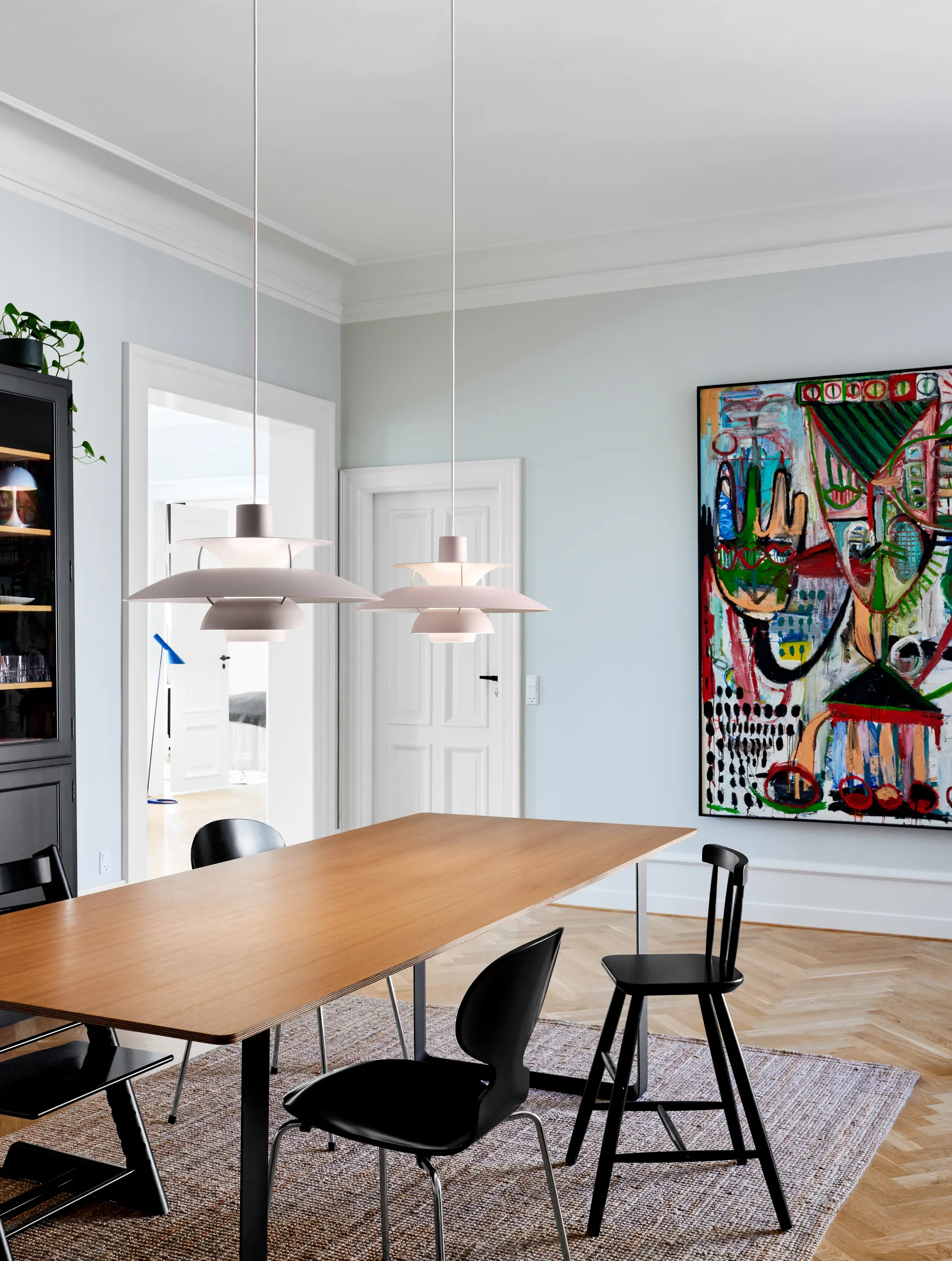 Suspension PH 5, Ø500, Rose clair Louis Poulsen
