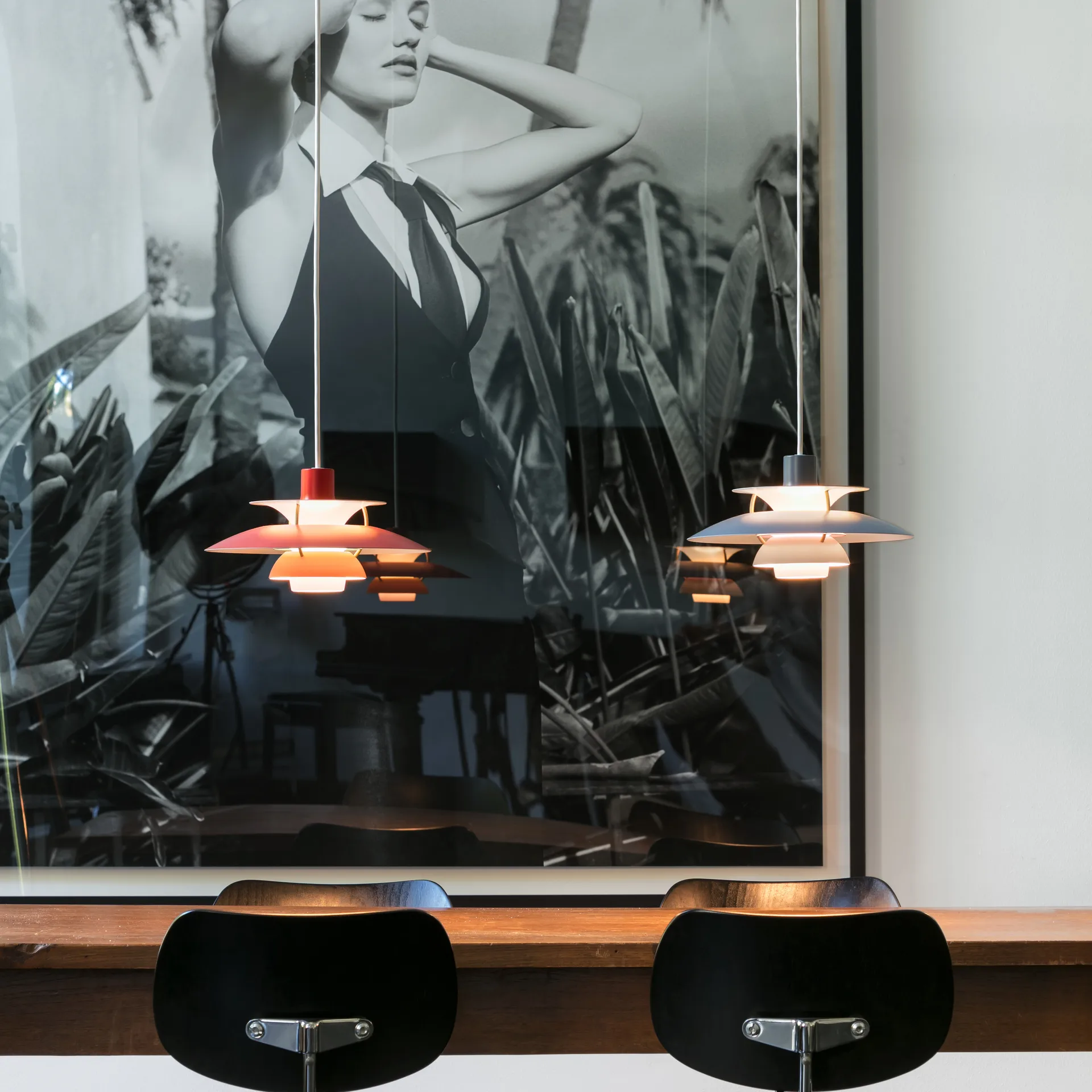 Suspension PH 5, Ø500, Rouge Louis Poulsen