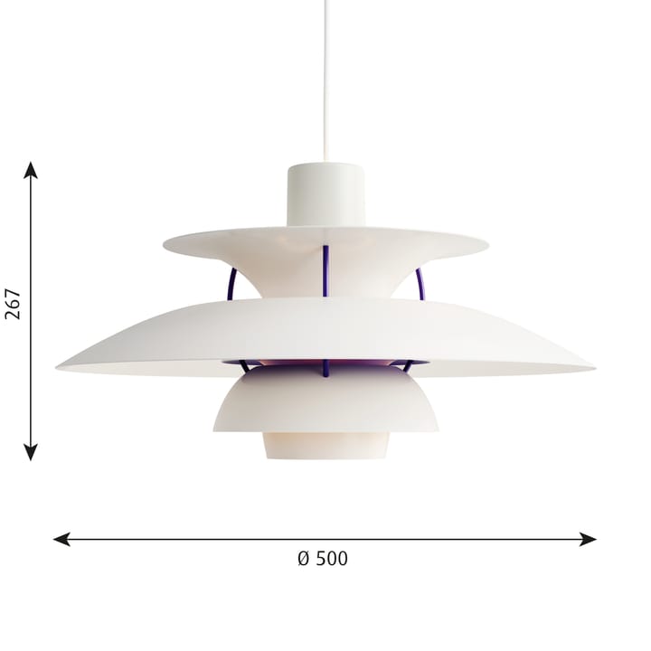 Suspension PH 5 - Blanc classique - Louis Poulsen