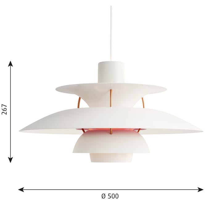 Suspension PH 5 - Blanc - Louis Poulsen