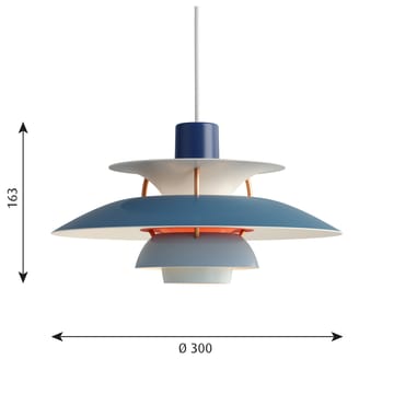 Suspension PH 5 MINI - Bleu - Louis Poulsen