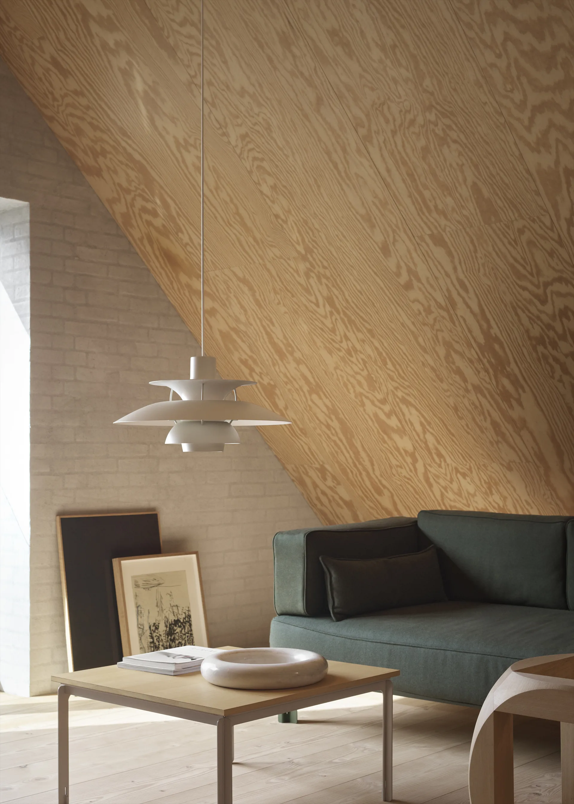 Suspension PH 5 MINI monochrome, Pale pewter Louis Poulsen