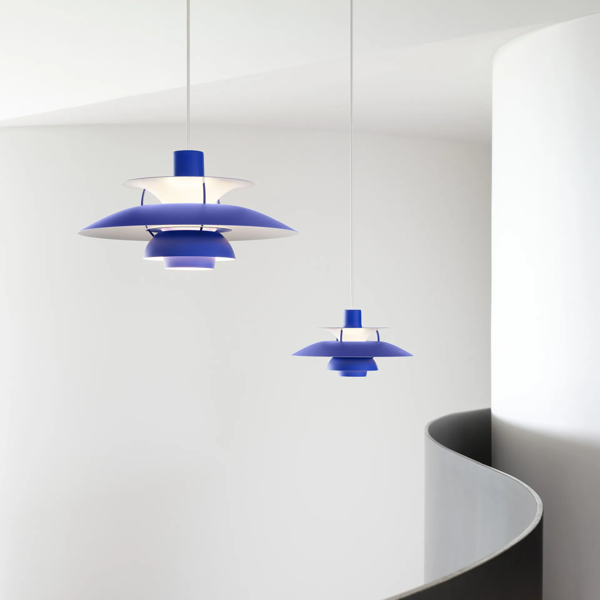 Suspension PH 5 monochrome, Bleu Louis Poulsen