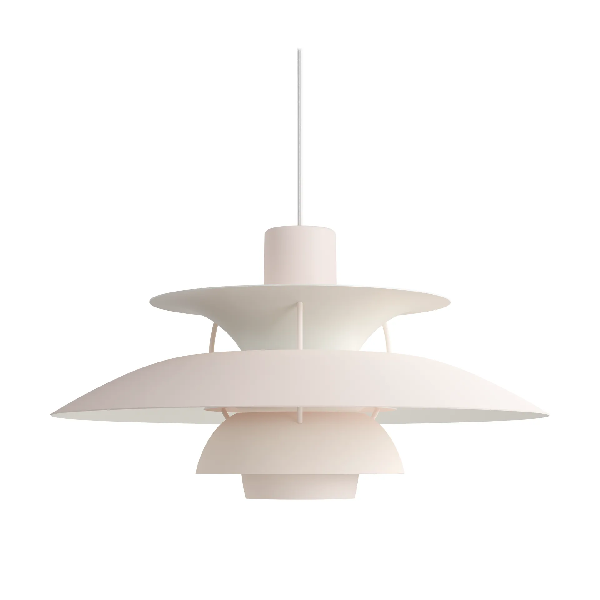Suspension PH 5 monochrome, Pale blush Louis Poulsen