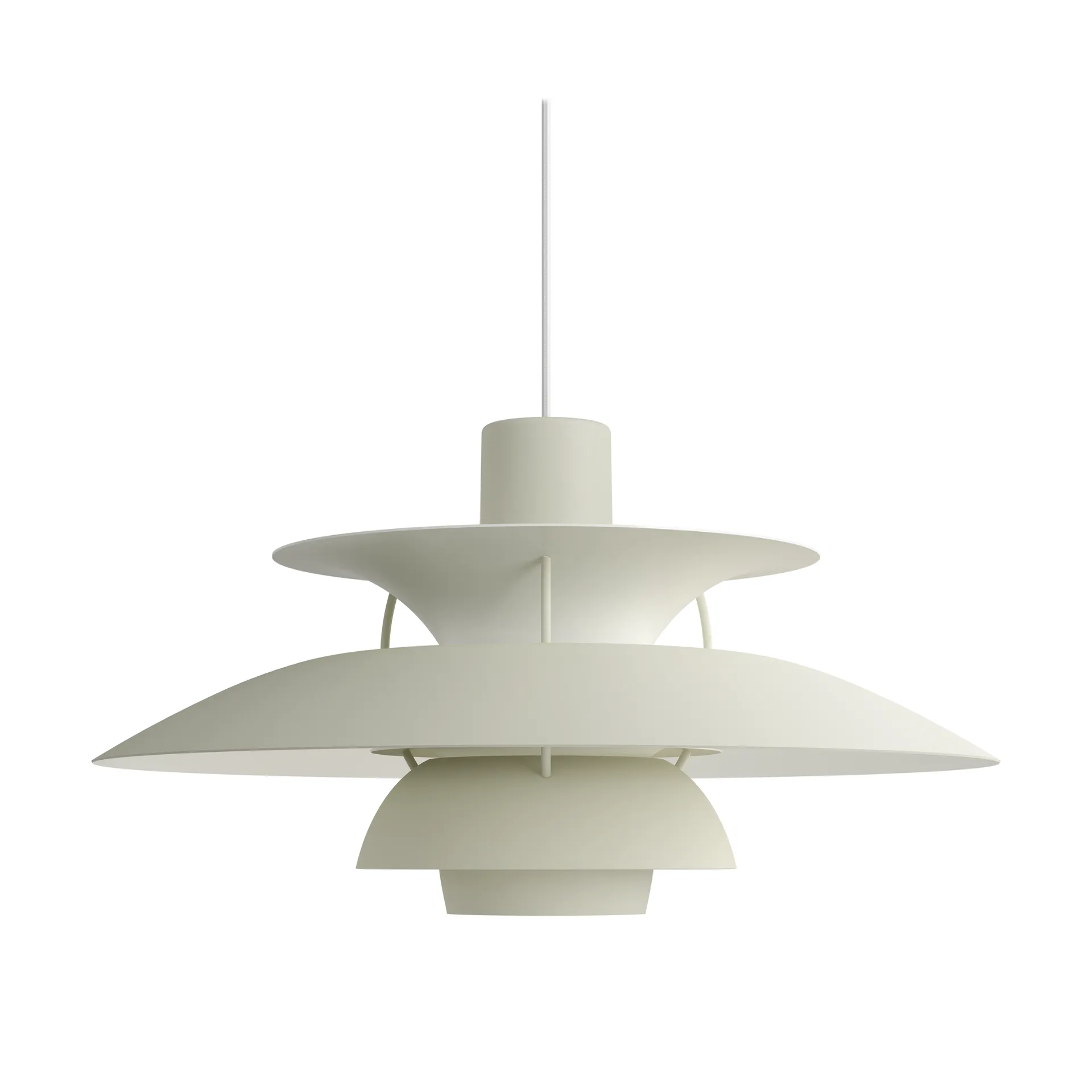 Suspension PH 5 monochrome, Pale pewter Louis Poulsen