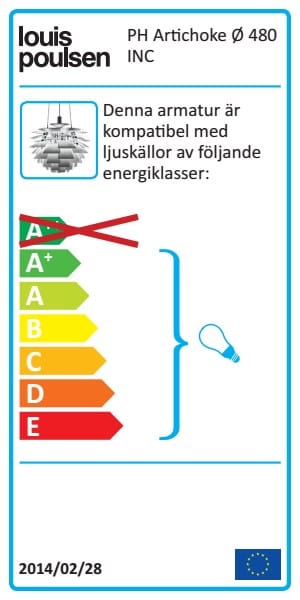 Suspension PH Artichoke Ø48cm, Blanc Louis Poulsen