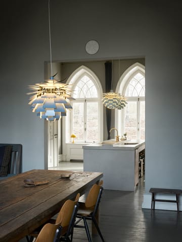 Suspension PH Artichoke Ø48cm - Dusty blue-brass metallised - Louis Poulsen