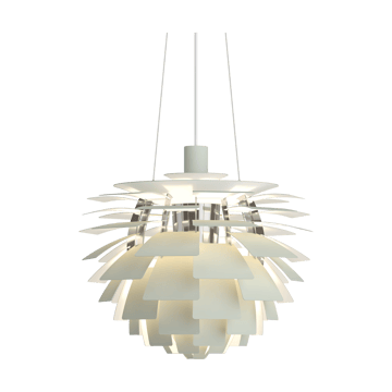 Suspension PH Artichoke Ø48cm - Dusty green-high lustre chrome plated - Louis Poulsen