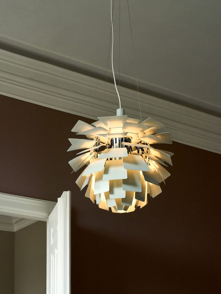 Suspension PH Artichoke Ø48cm, Dusty green-high lustre chrome plated Louis Poulsen