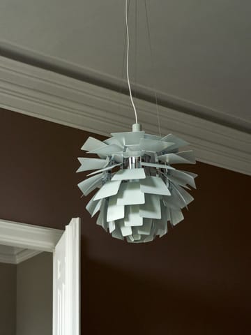Suspension PH Artichoke Ø48cm - Dusty green-high lustre chrome plated - Louis Poulsen