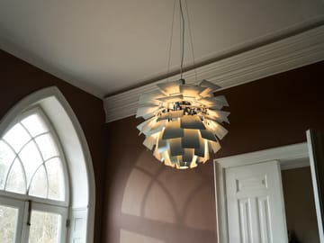 Suspension PH Artichoke Ø48cm - Dusty green-high lustre chrome plated - Louis Poulsen