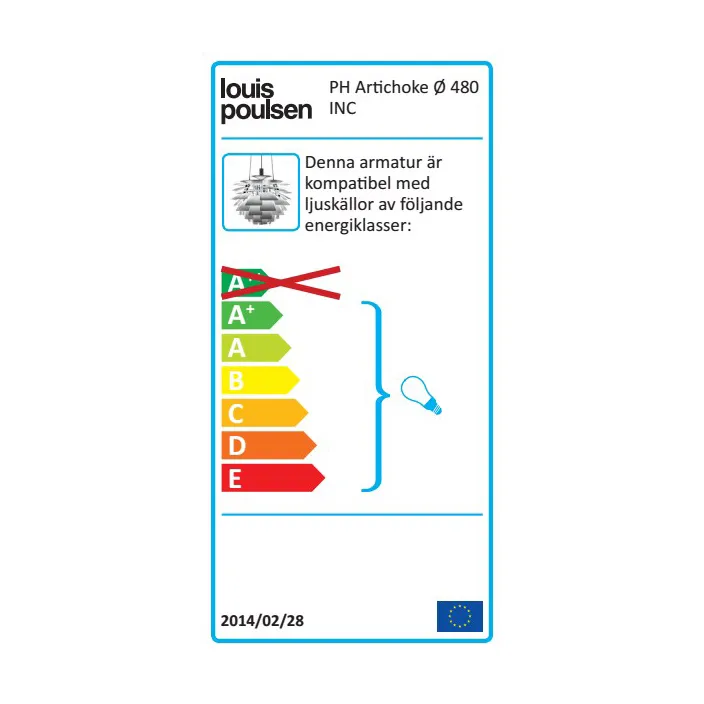 Suspension PH Artichoke Ø48cm, Noir Louis Poulsen