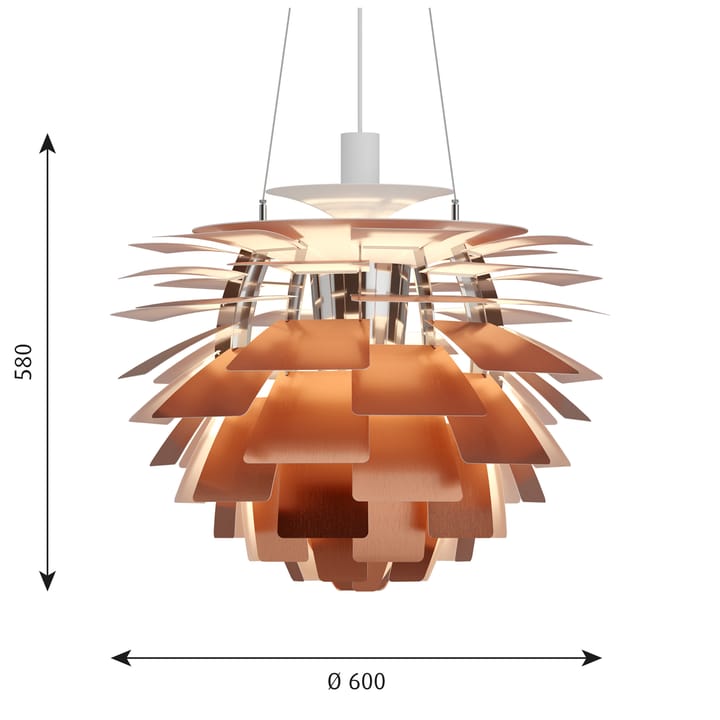 Suspension PH Artichoke Ø60cm - Cuivre - Louis Poulsen