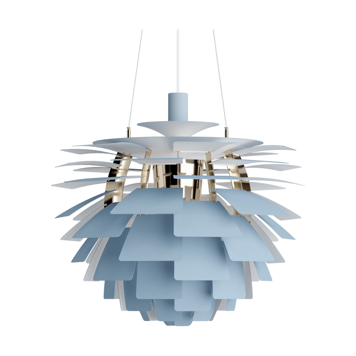 Suspension PH Artichoke Ø60cm - Dusty blue-brass metallised - Louis Poulsen