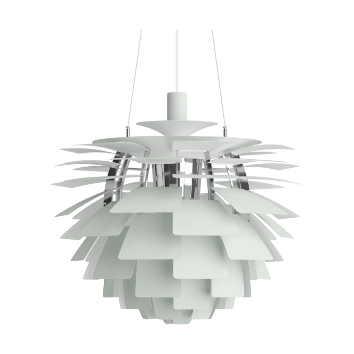 Suspension PH Artichoke Ø60cm - Dusty green-high lustre chrome plated - Louis Poulsen