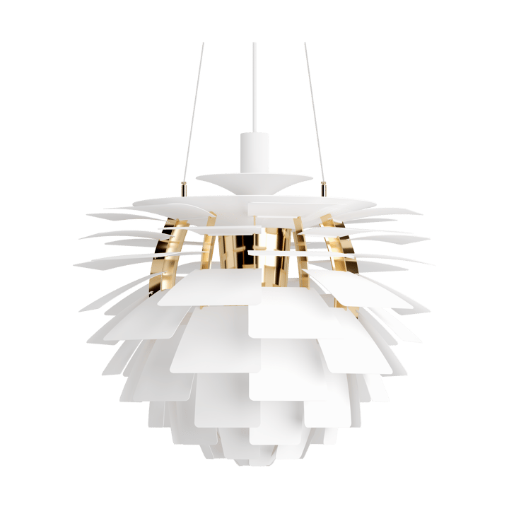 Suspension PH Artichoke Ø60cm - Soft white-brass metallised - Louis Poulsen