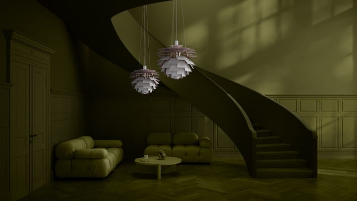 Suspension PH Artichoke Anniversary edition - Matte white-pale rose Ø60 cm - Louis Poulsen