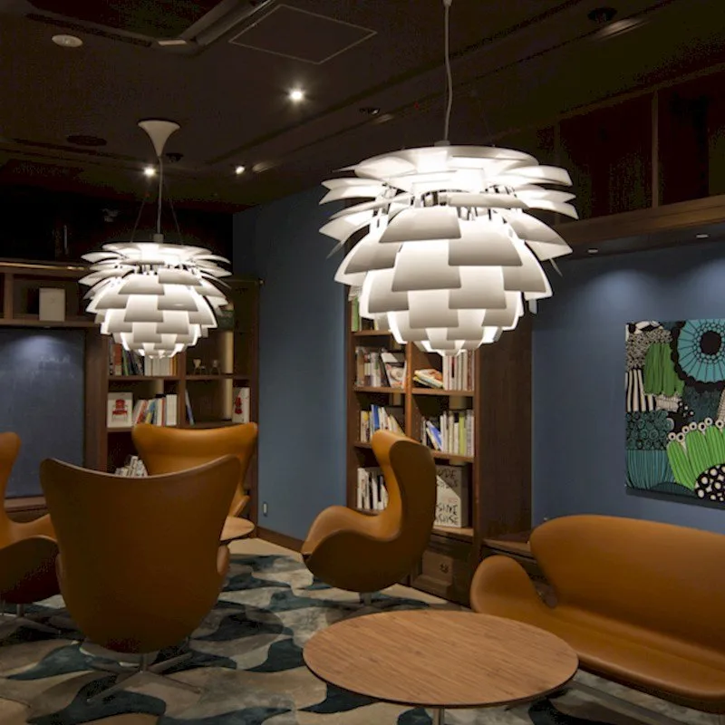 Suspension PH Artichoke LED, Acier brossé, Ø48 cm Louis Poulsen