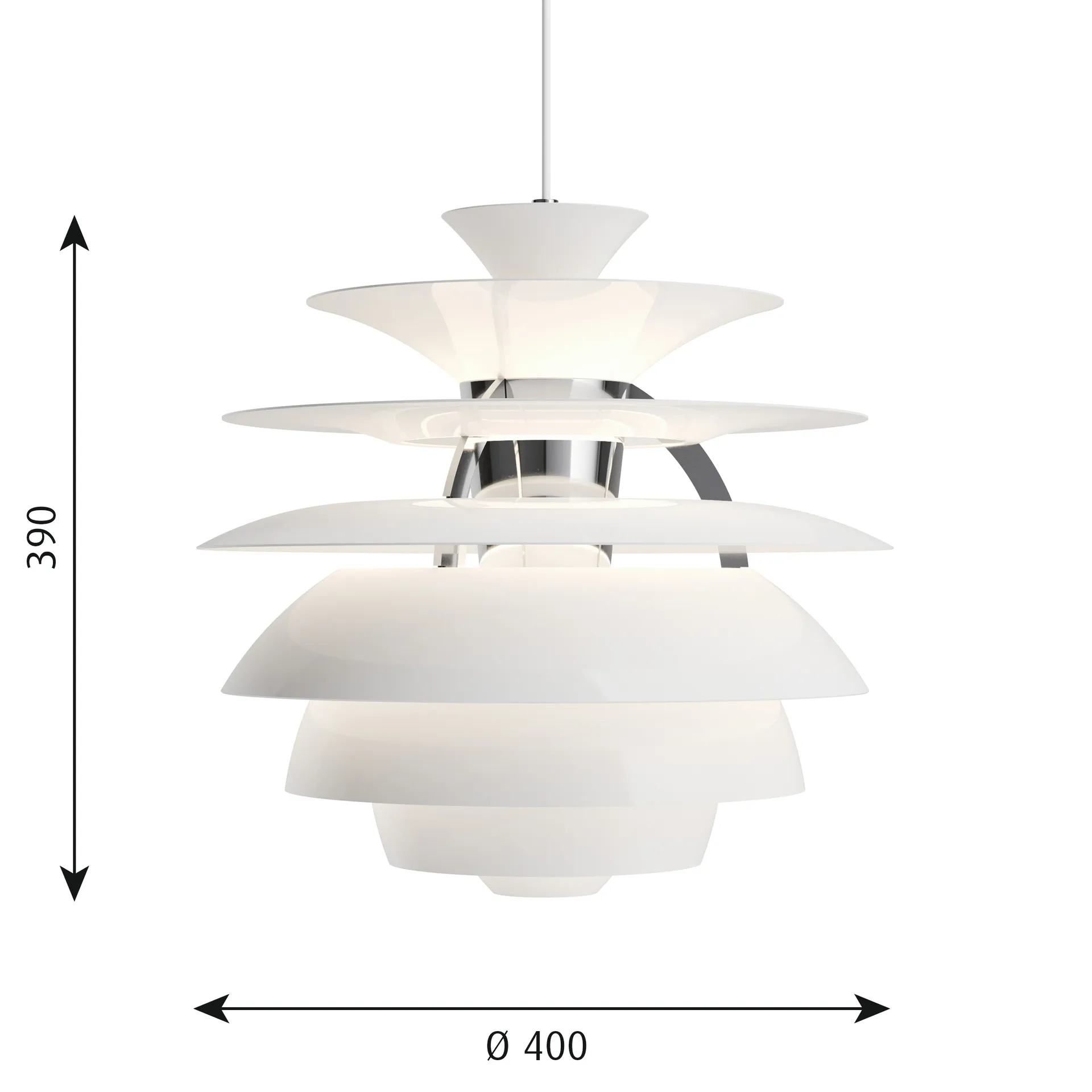 Suspension PH Snowball, Blanc Louis Poulsen