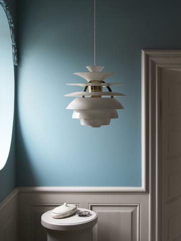 Suspension PH Snowball - Dusty blue-brass - Louis Poulsen